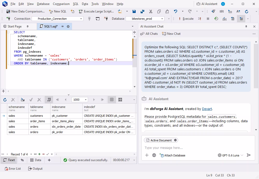 AI-powered query optimization