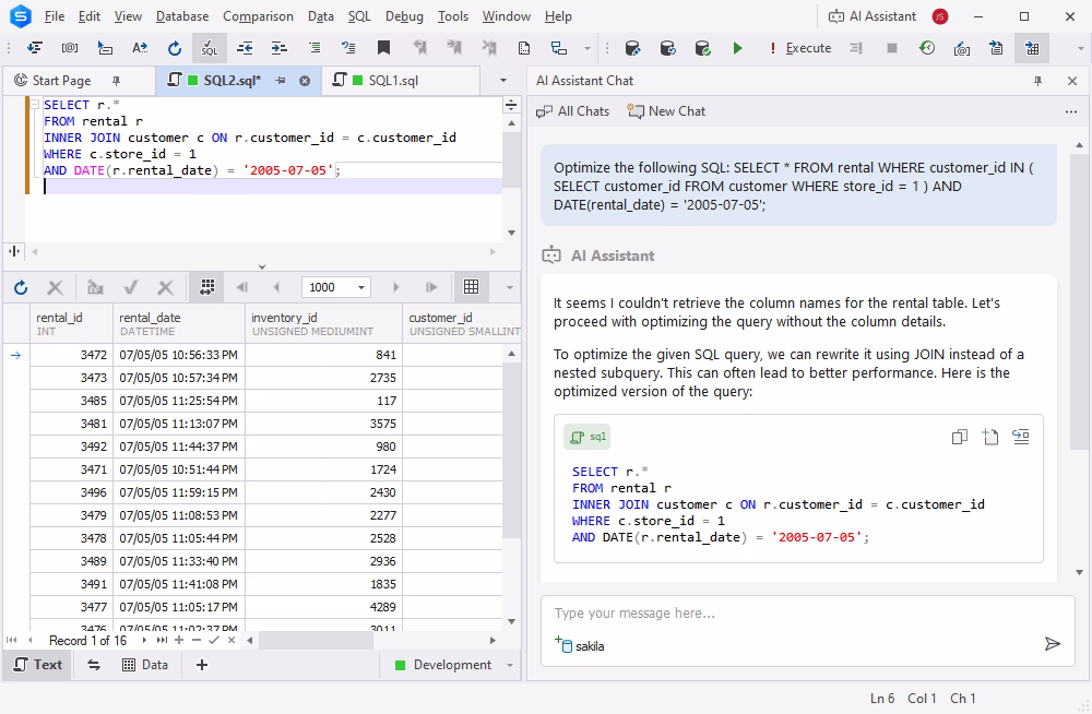 AI-powered query optimization