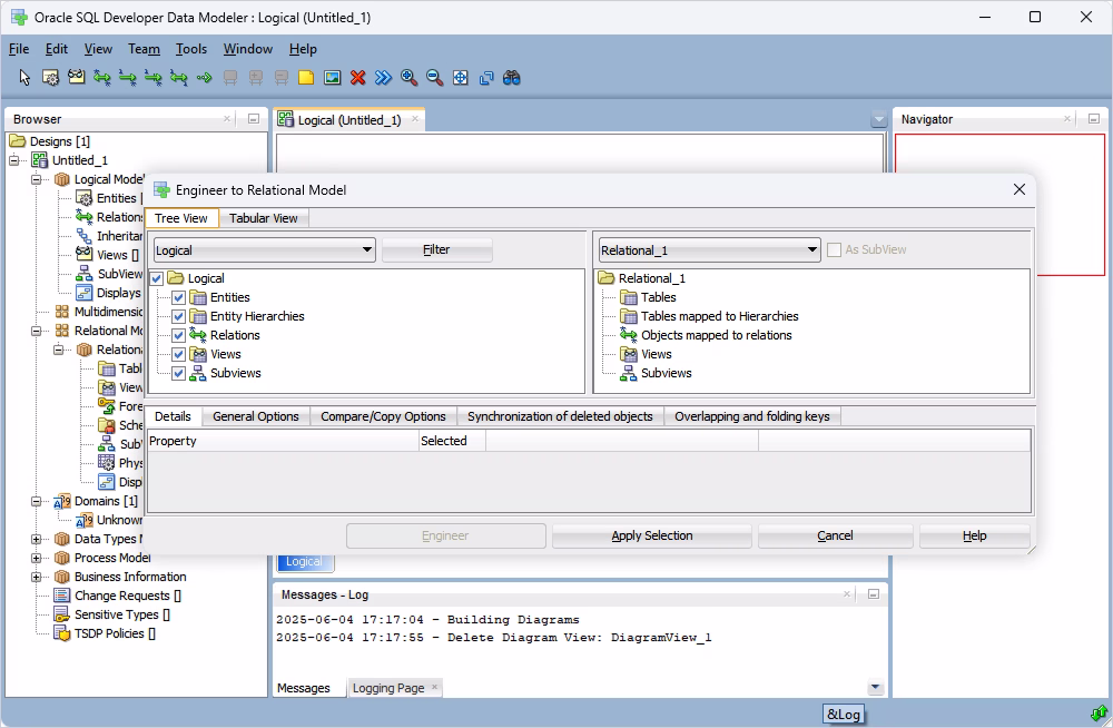 Oracle SQL Developer Data Modeler