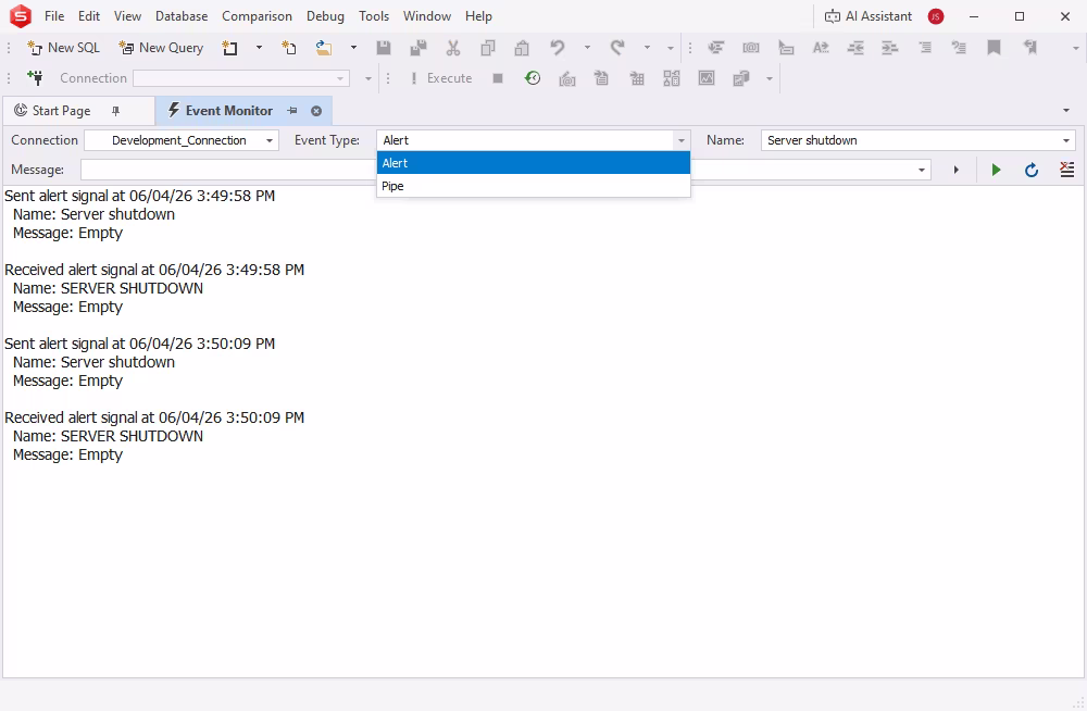 Event Monitor - Oracle admin tool to keep track of alerts and pipe messages
