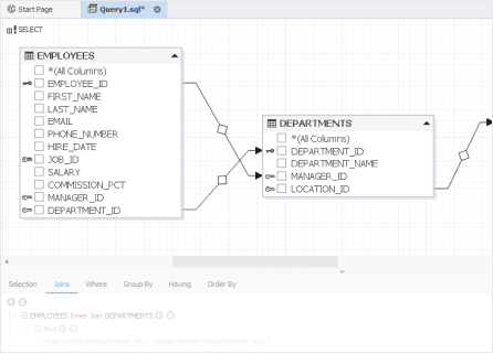dbForge Studio for Oracle - Query Builder