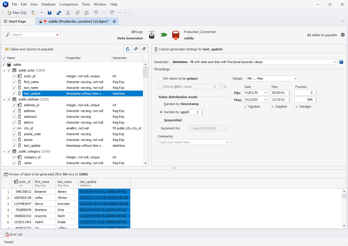 dbForge Studio for PostgreSQL - Supported data types