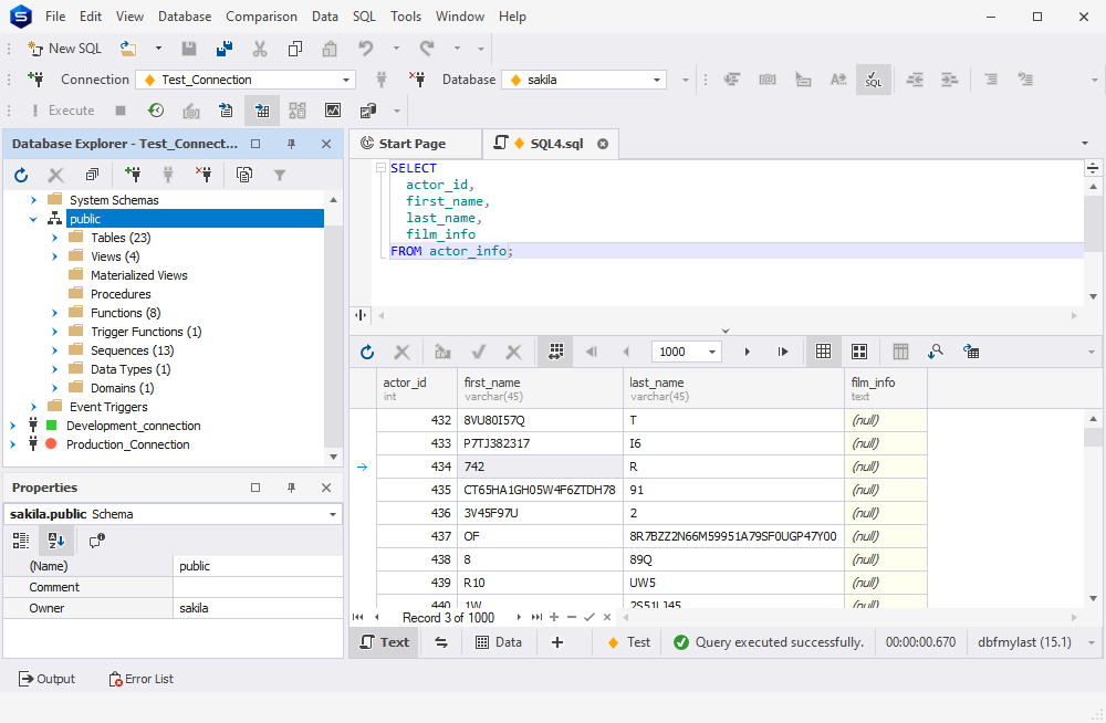 Postgres Explorer option - Displaying the Number of Database Objects