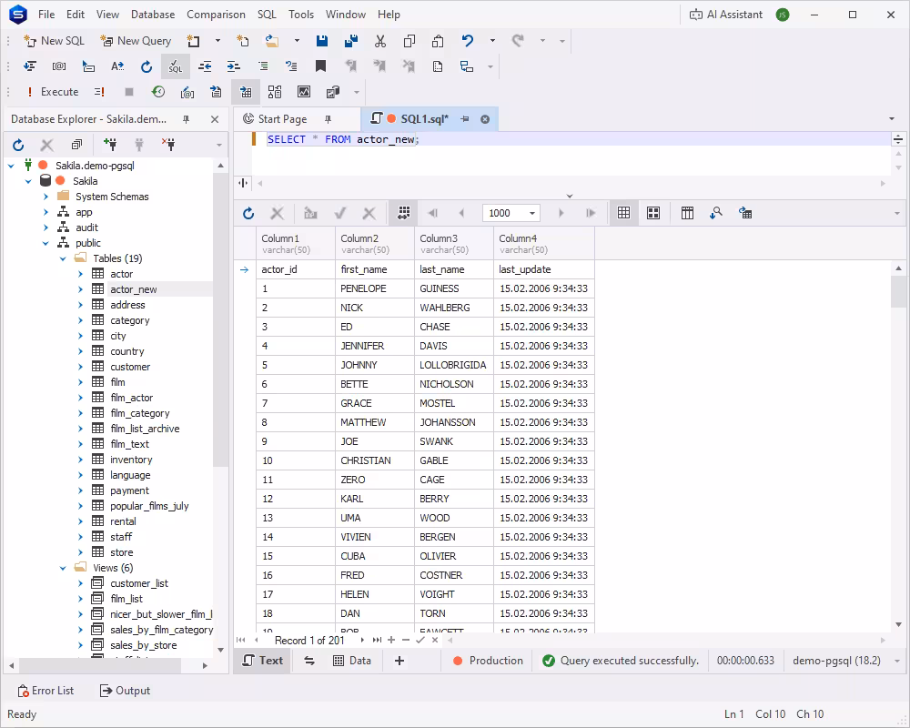 Retrieval of imported data