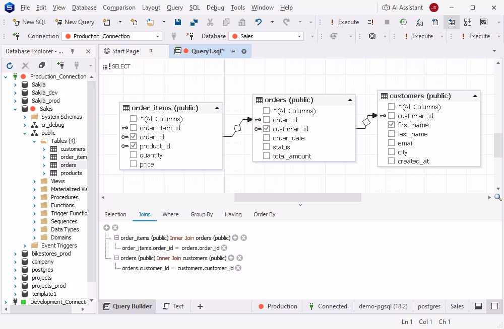 Visual Query Builder