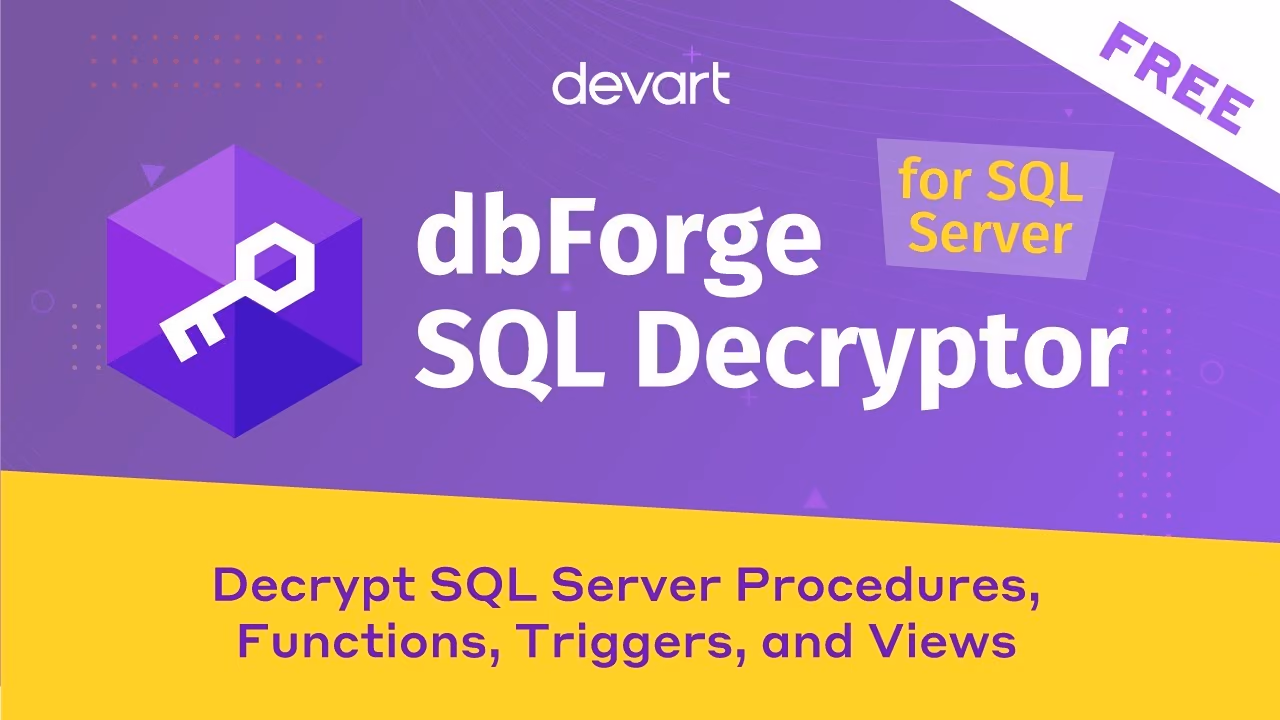 Decrypt SQL Server database objects with SQL Decryptor