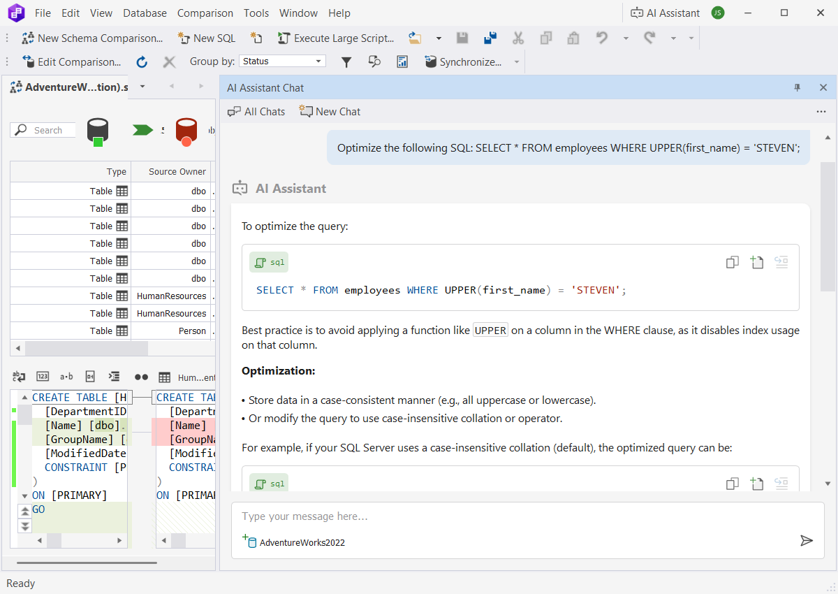 AI-powered query optimization