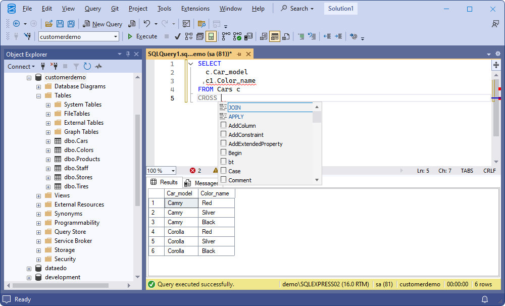 CROSS JOINs generate large data sets
