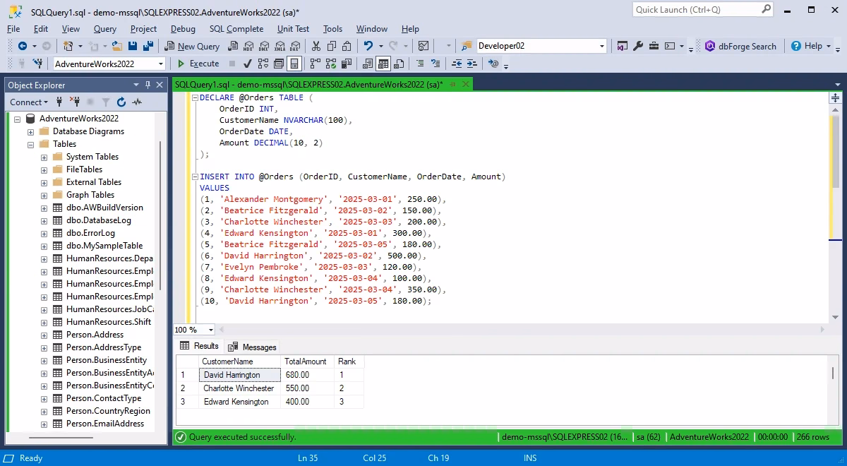 Nested CTE