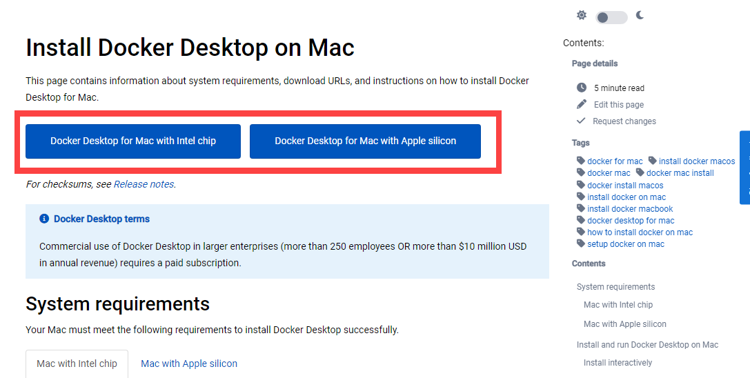 Install Docker Desktop