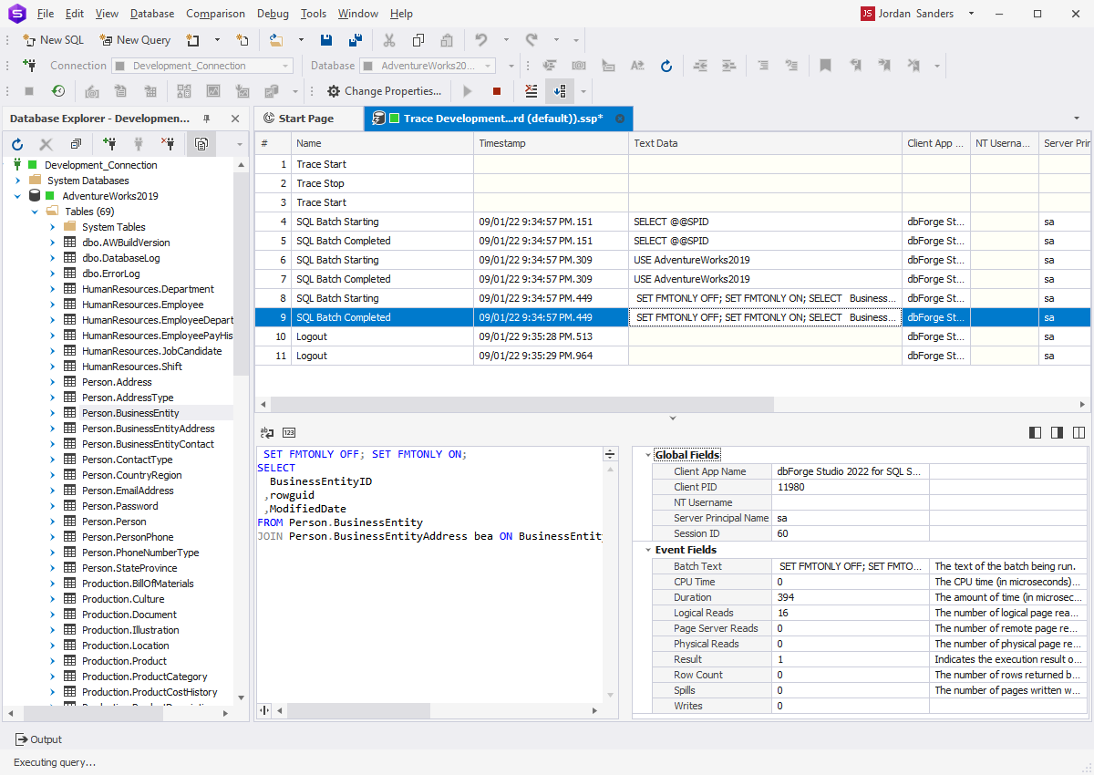Server Event Profiler