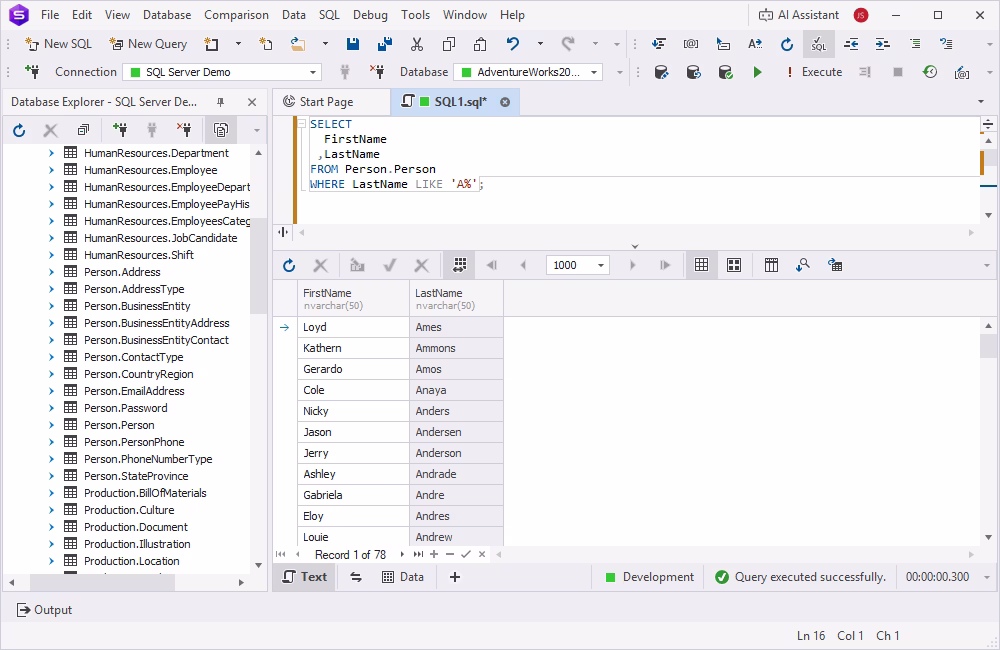 SQL Server LIKE query with percent (%) wildcard usage