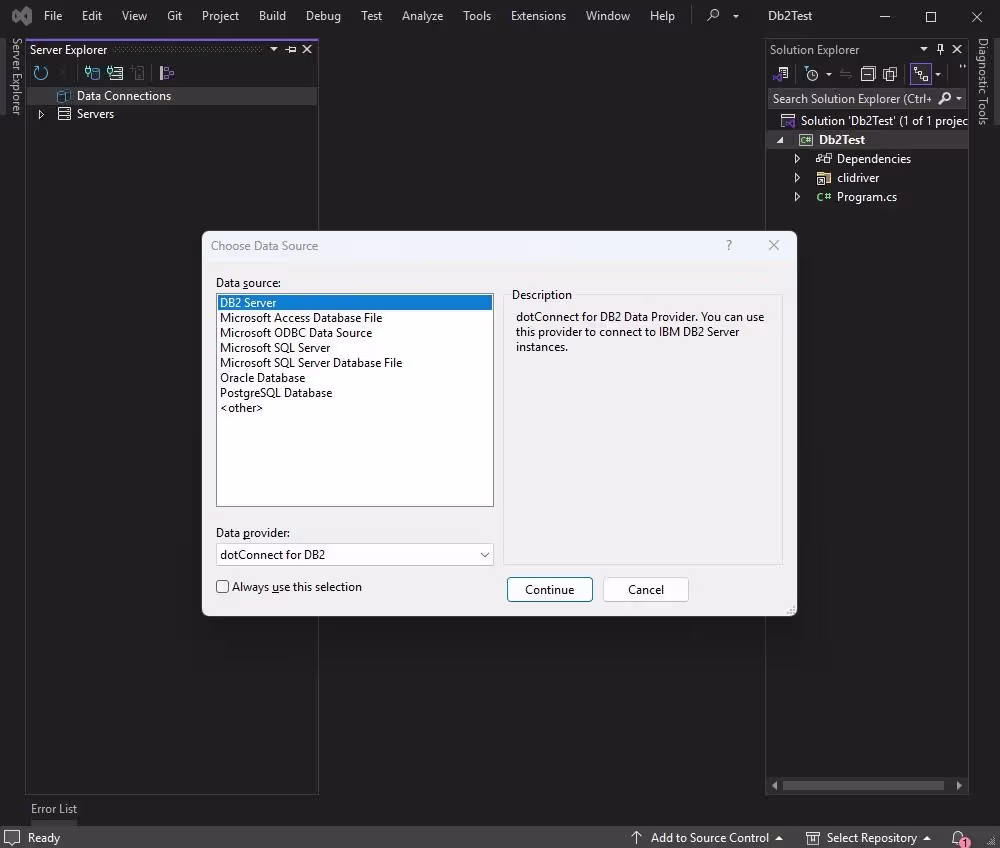 Choose Data Source