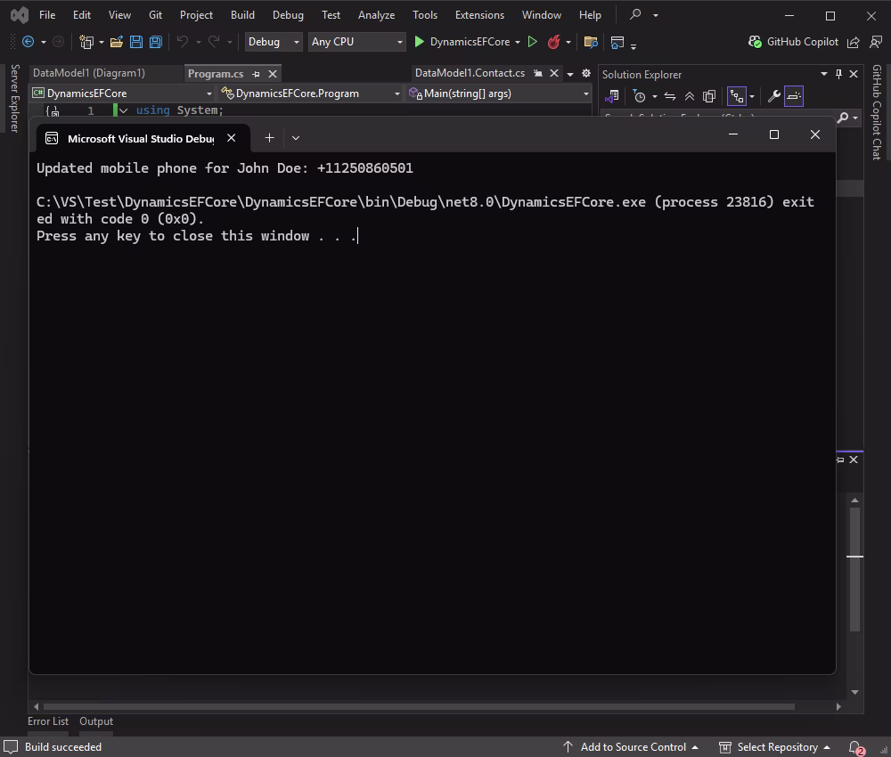 Console Output Update