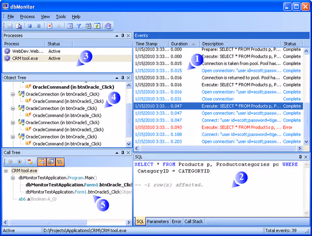 dbMonitor application