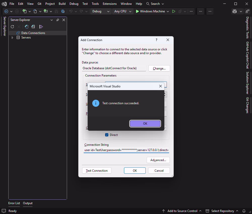 Add connection details