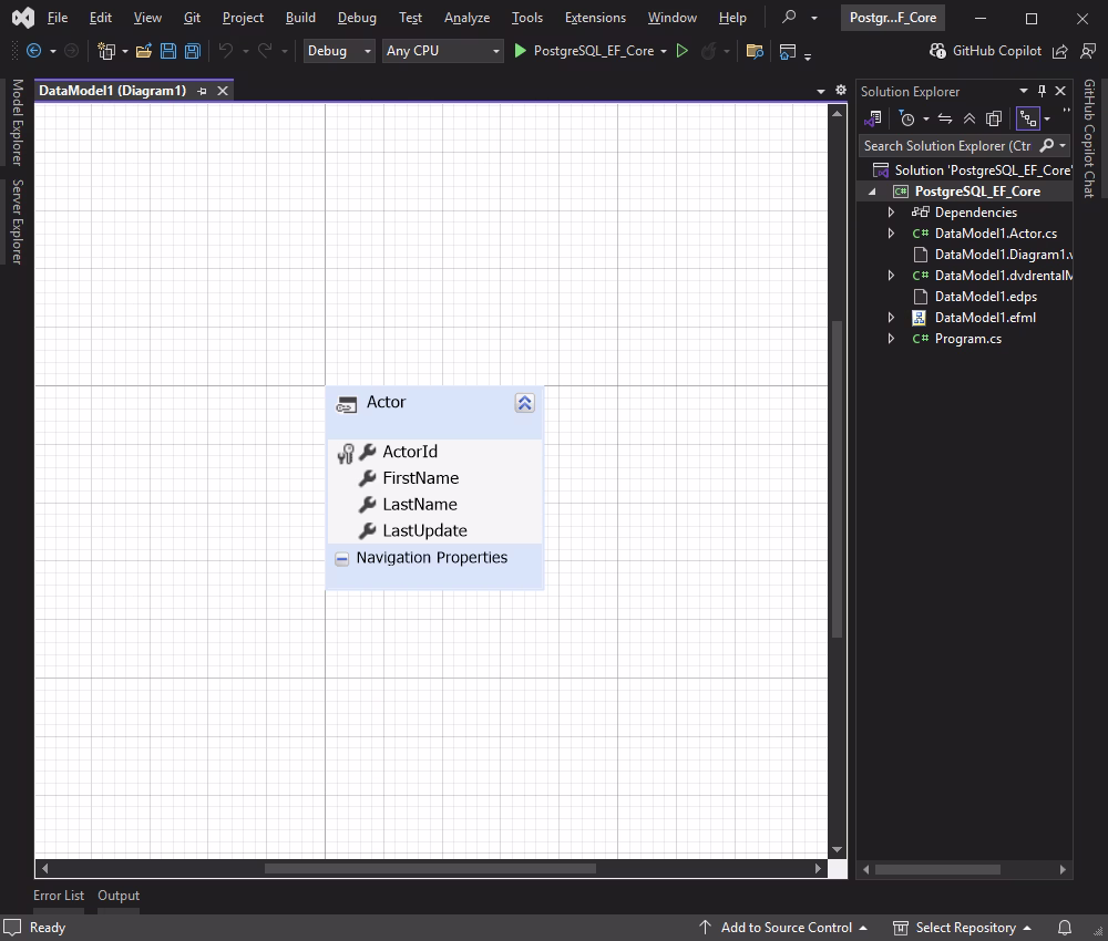 Work with the diagram