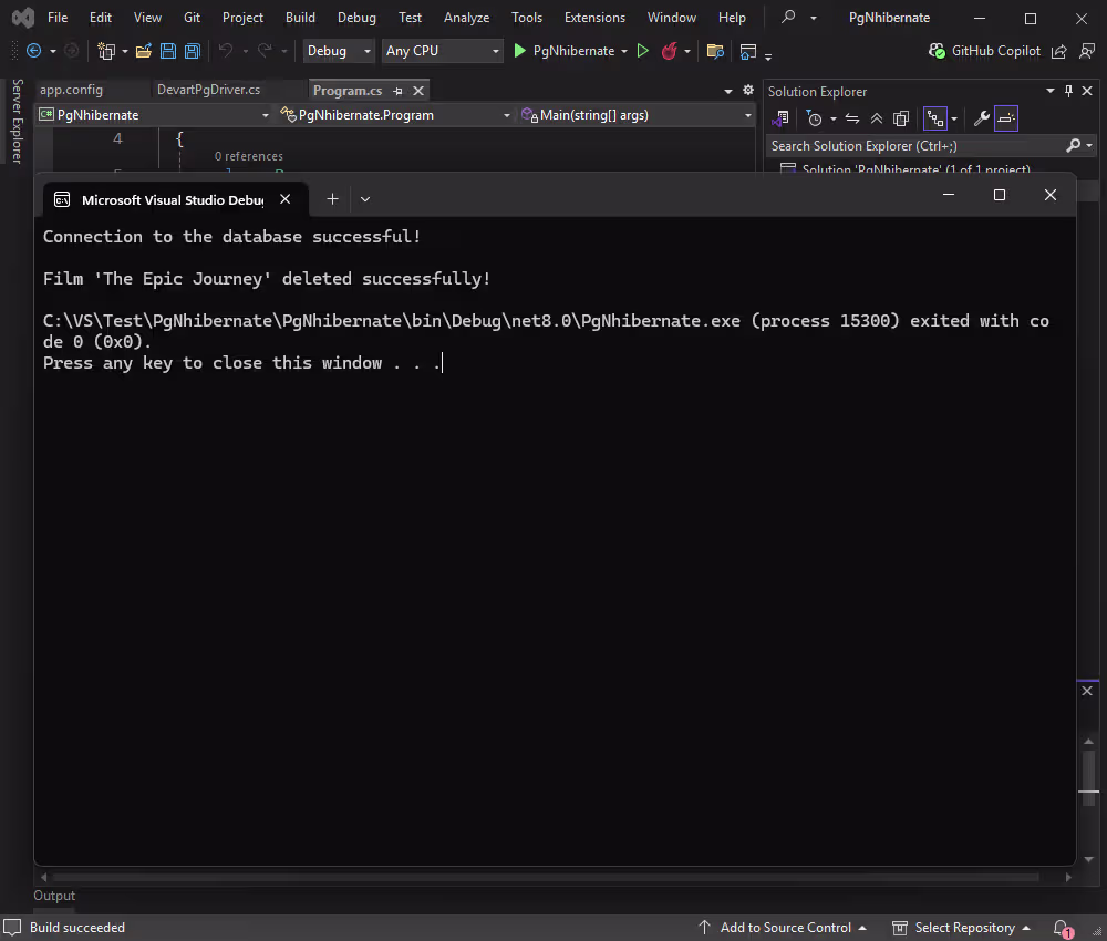 View the deletion operation results
