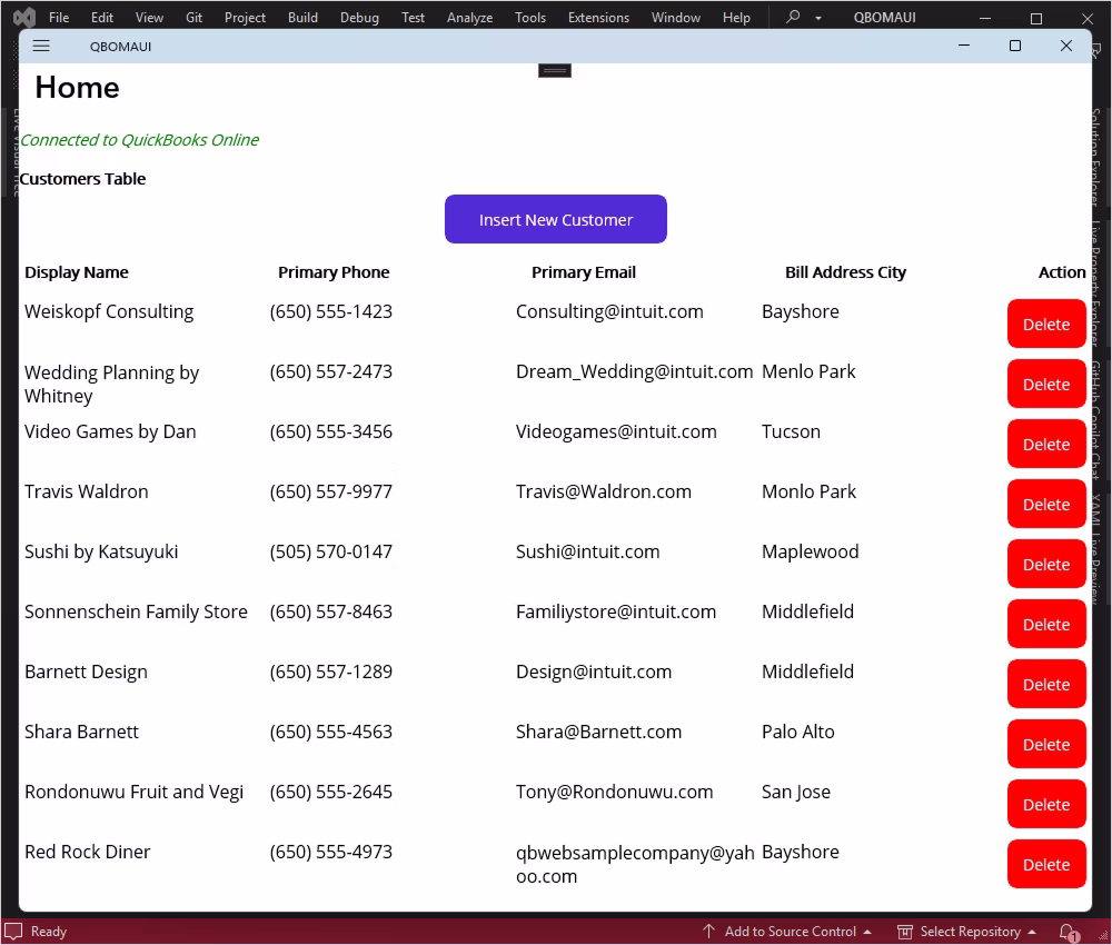 View all data after the deletion of a record