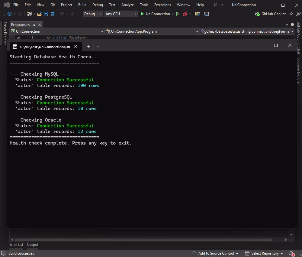 Monitor the database health using the unified interface of dotConnect Universal