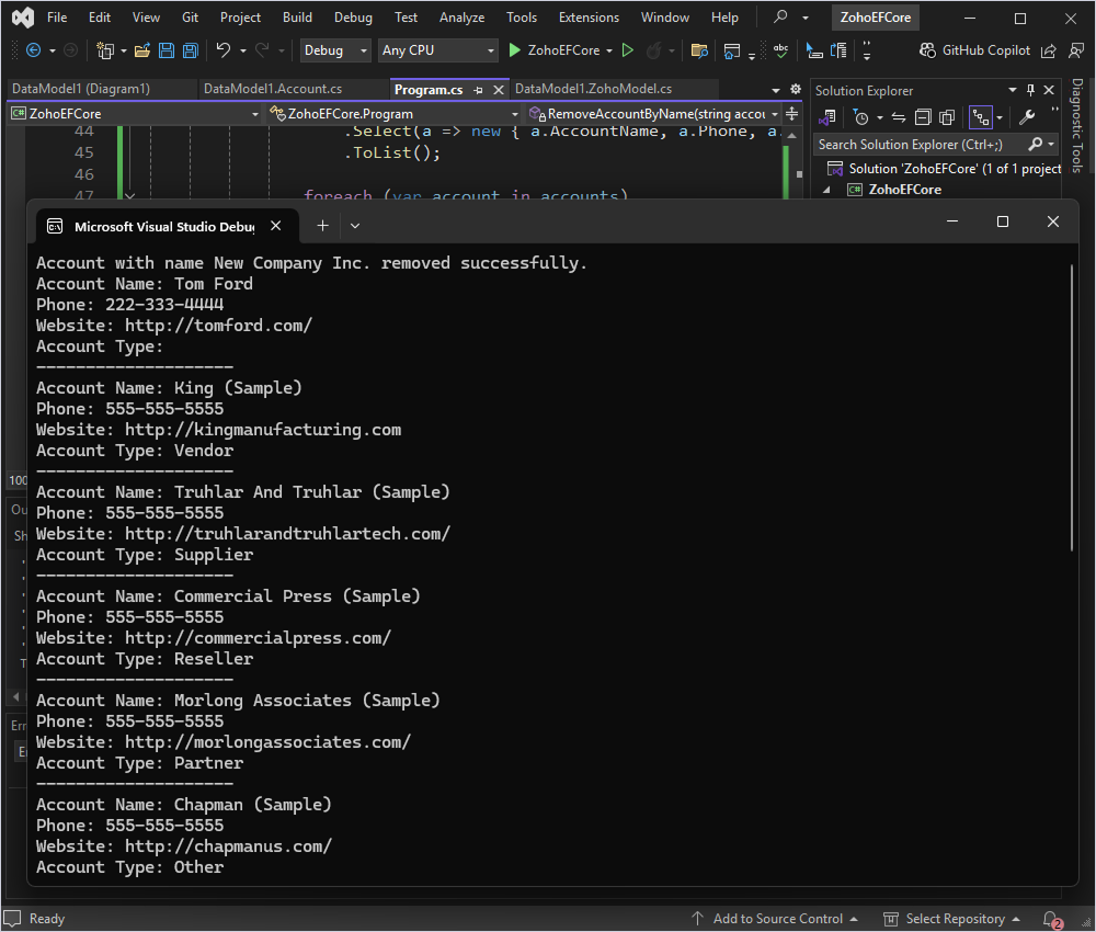 Delete data from Zoho CRM