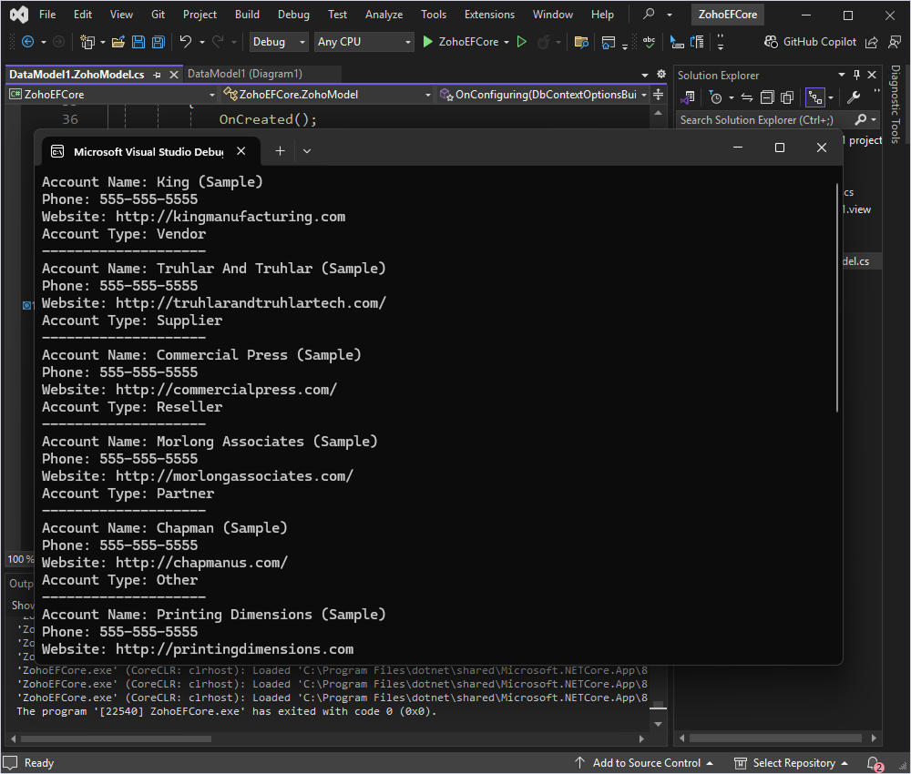 Read data from Zoho CRM