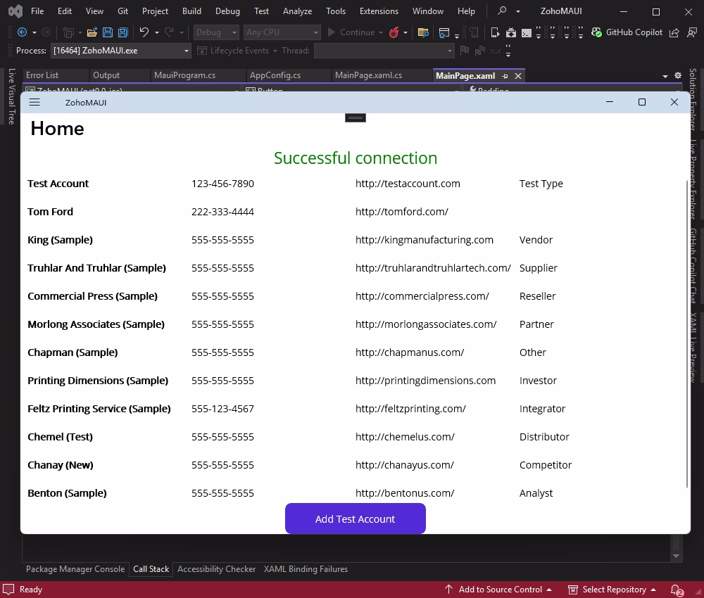 Verification of a successful data insertion
