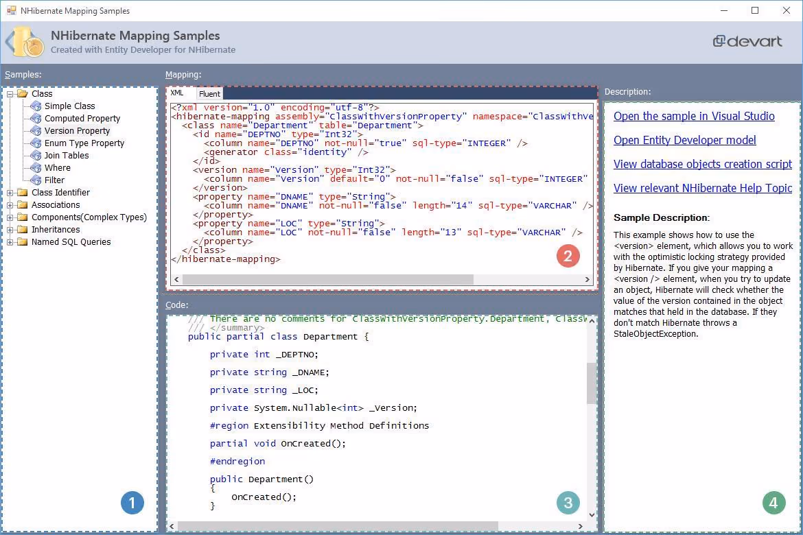 NHibernate Mapping Samples screenshot