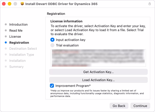Input your purchased or trial activation key