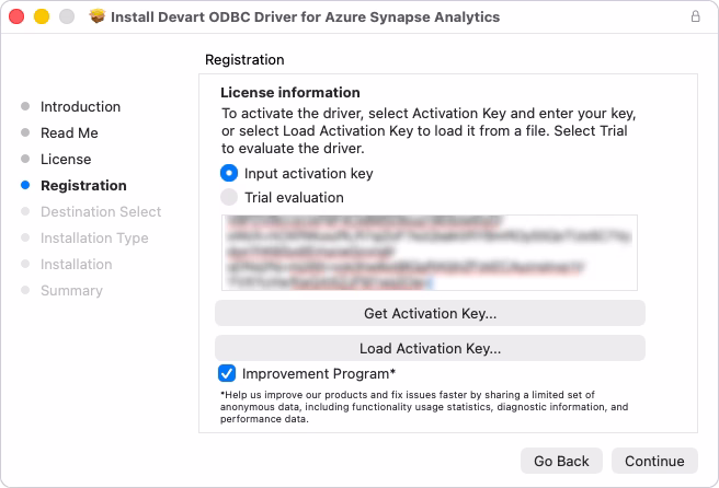 Input your purchased or trial activation key