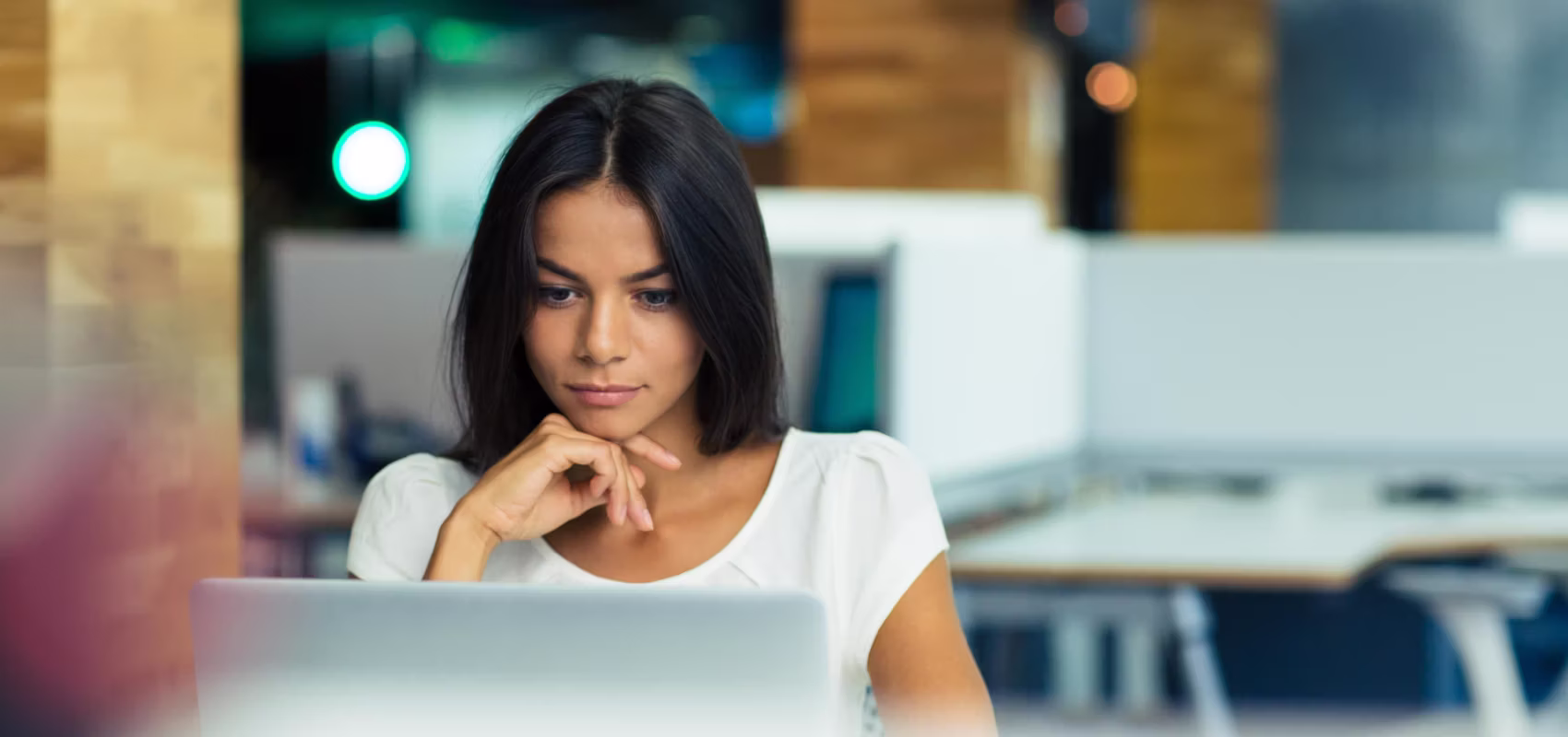 Person working at a computer