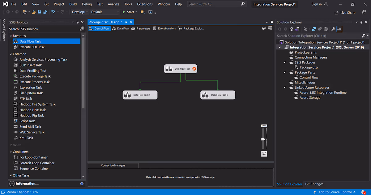 Control Flow tasks