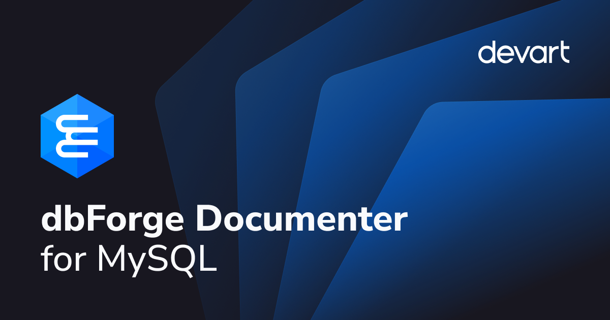 MySQL Database Documentation Generator by dbForge