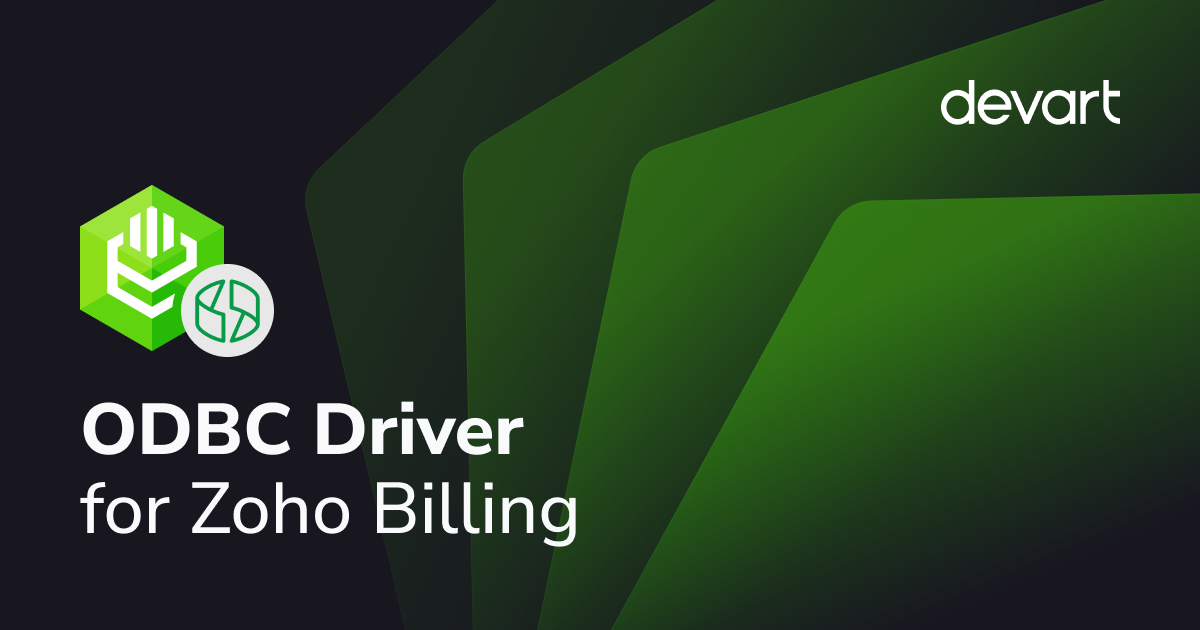 Zoho Billing ODBC Driver 32/64-bit: Download connector for integration ...