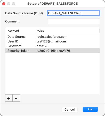 Generic ODBC Driver configuration