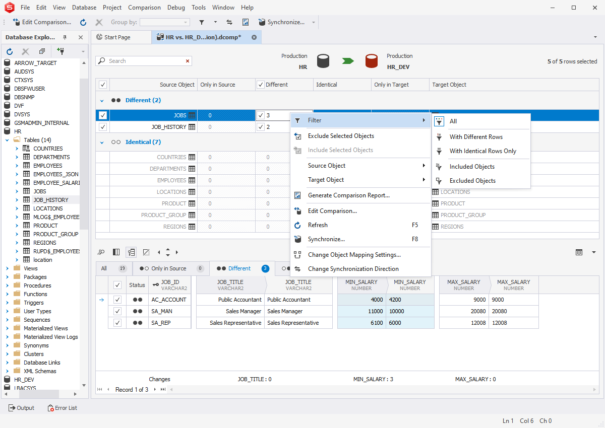 dbForge Studio for Oracle screenshot