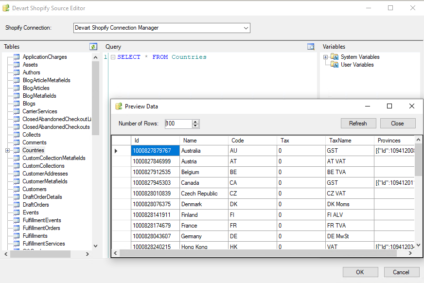 Shopify SSIS Components by Devart 3.1.740 full